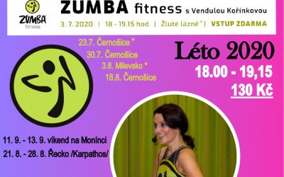 Přeloženo na čtvrtek 6.8. Zumba na koupališti 2020