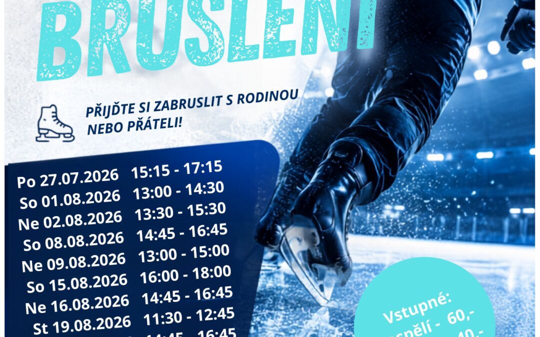 Veřejné bruslení srpen 2026
